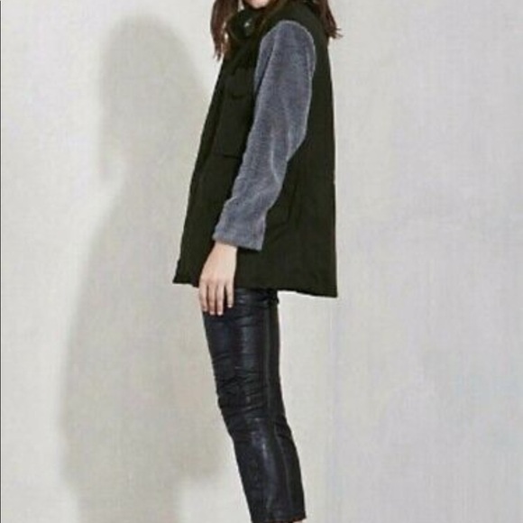 Reformation SZ XS Black green gray Cargo Jacket - Picture 2 of 10